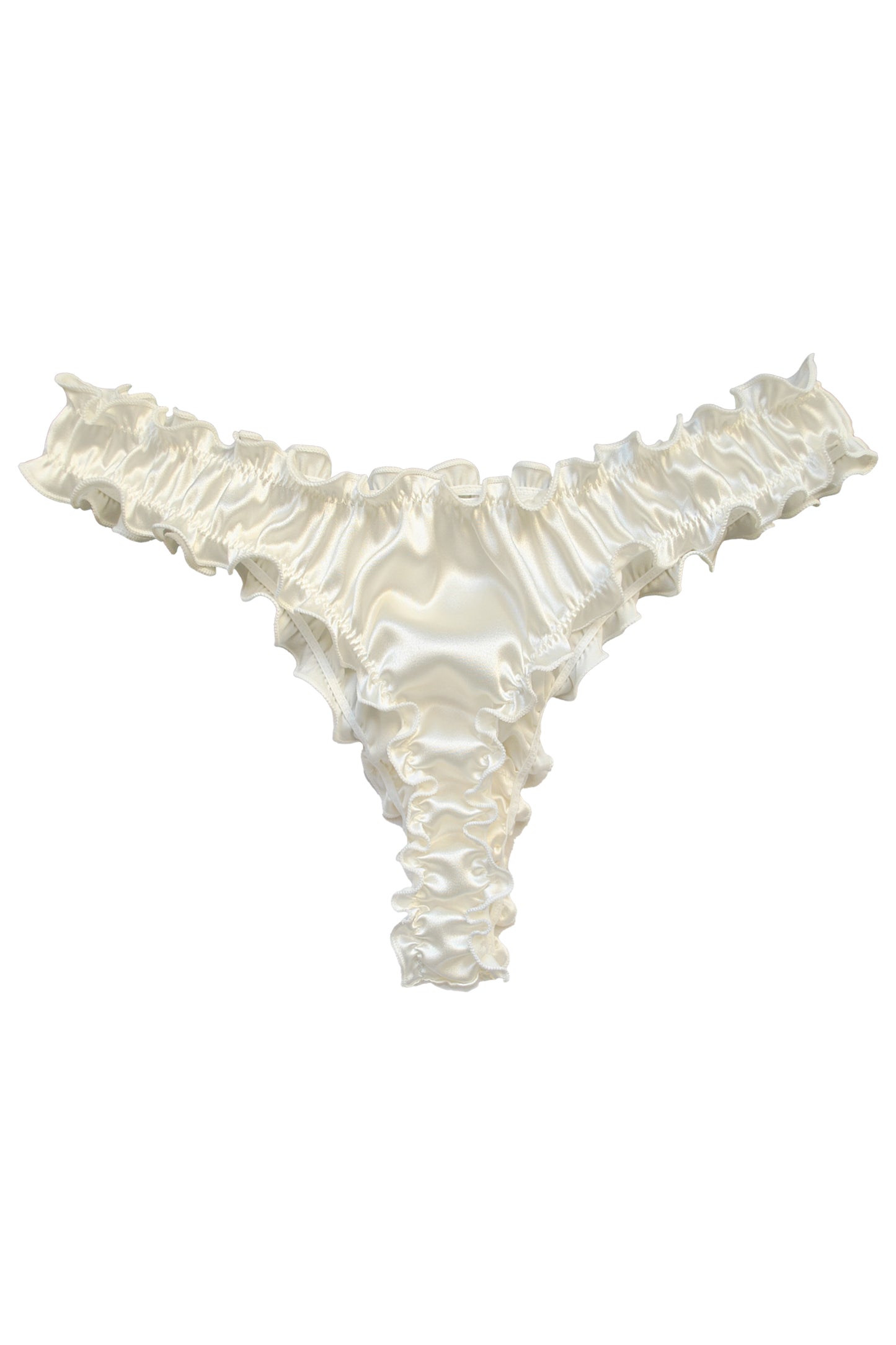 Lattemiele Silk Frilled Thong