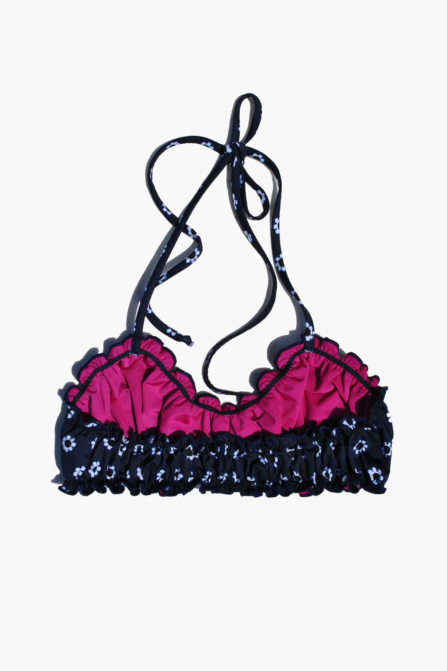 Margherita Frilled Halter Bikini Top