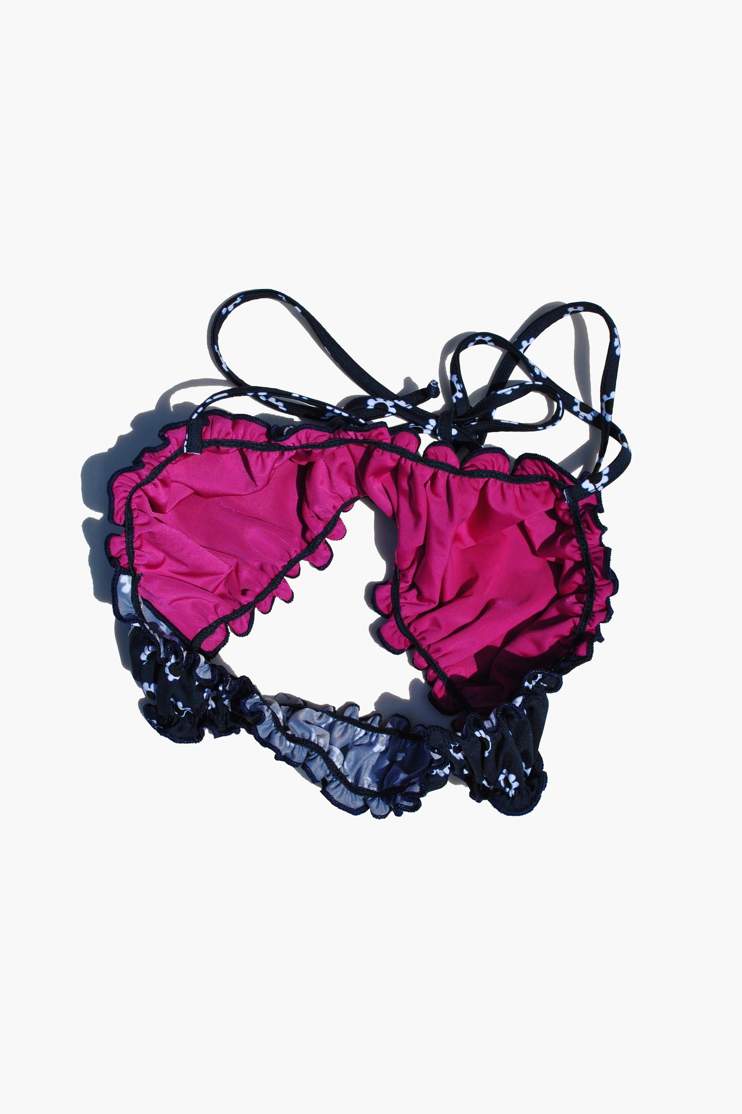 Margherita Frilled Halter Bikini Top