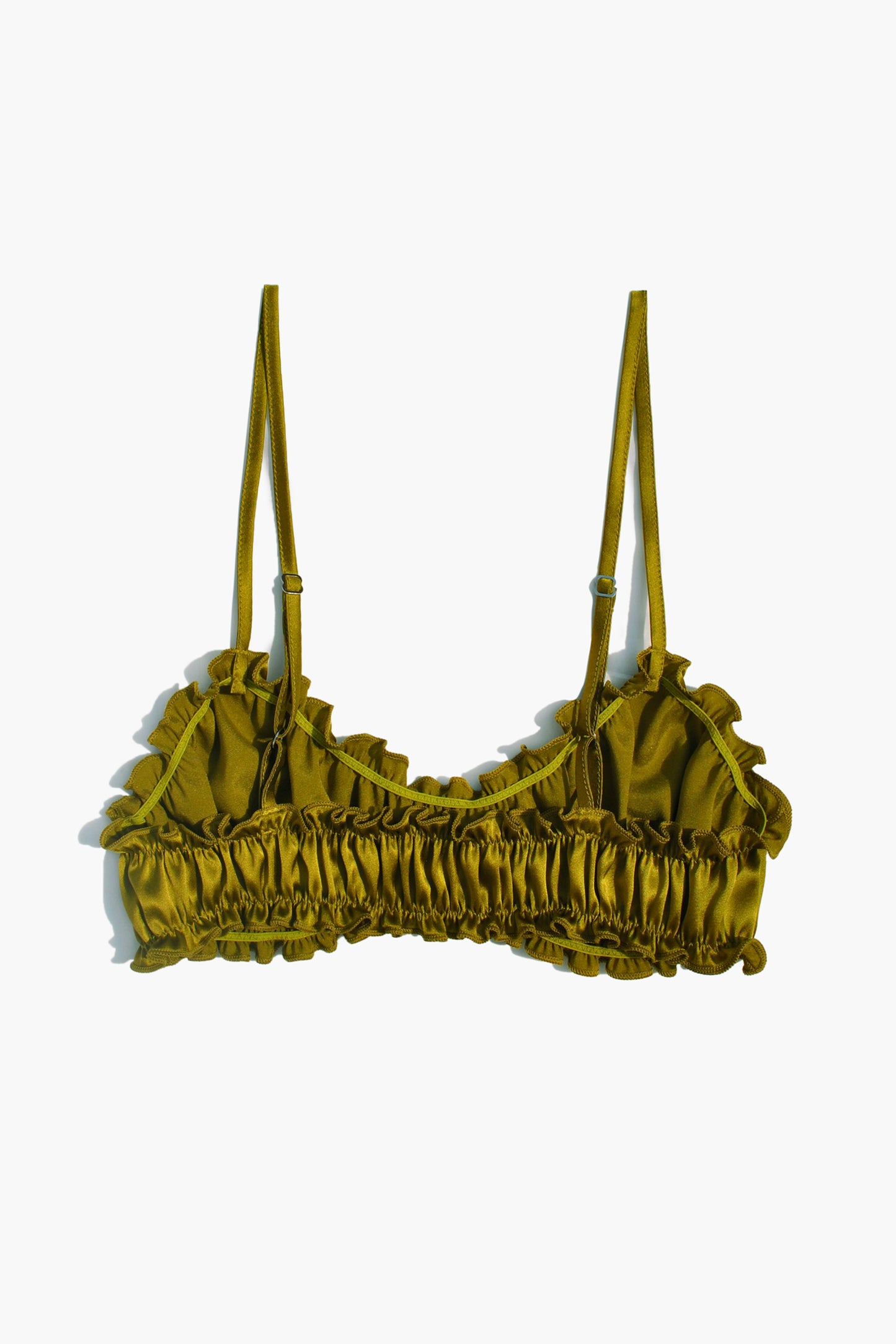 Oliva Silk Frilled Bra