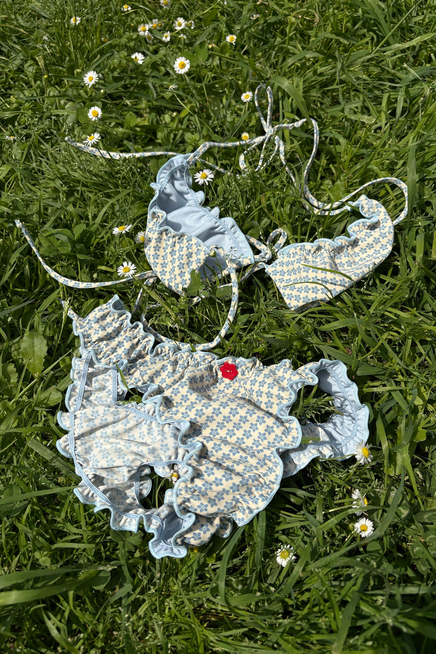 Primavera Frilled Triangle Bikini Top