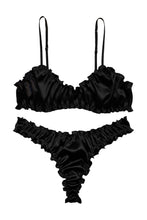 Load image into Gallery viewer, Eclissi — Silk Frilled Thong
