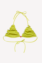 Load image into Gallery viewer, Muschio – Frilled Triangle Bikini Top
