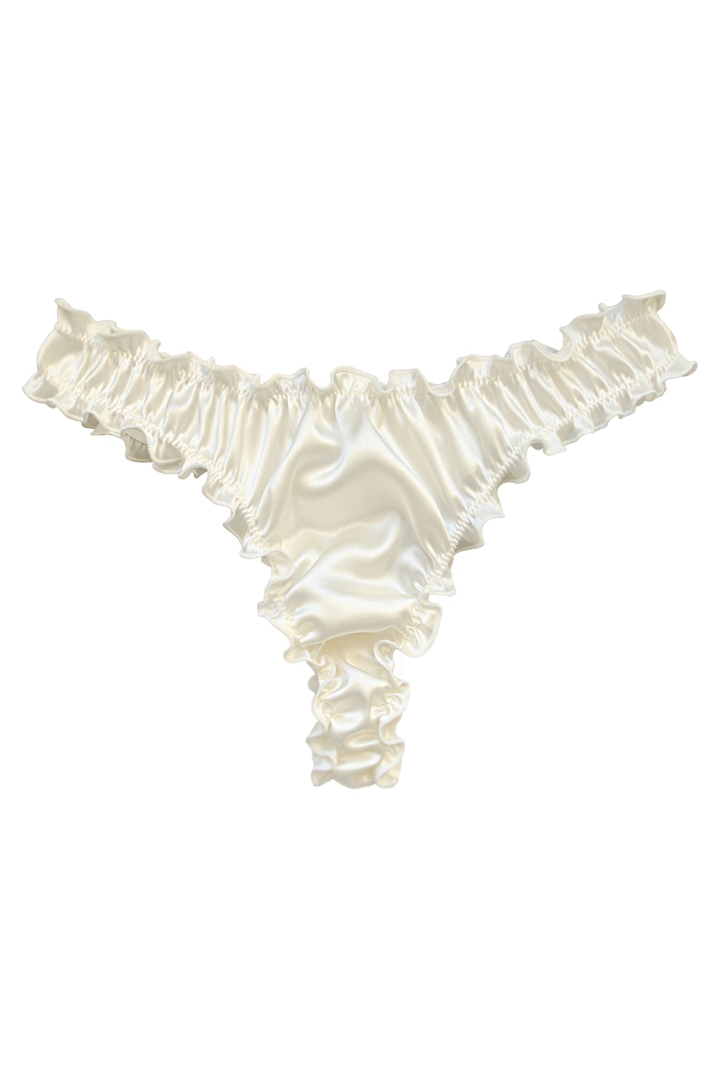 Lattemiele — Silk Frilled Thong