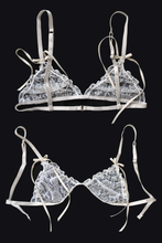 Load image into Gallery viewer, Romantica — Lace Frilled Triangle Bra
