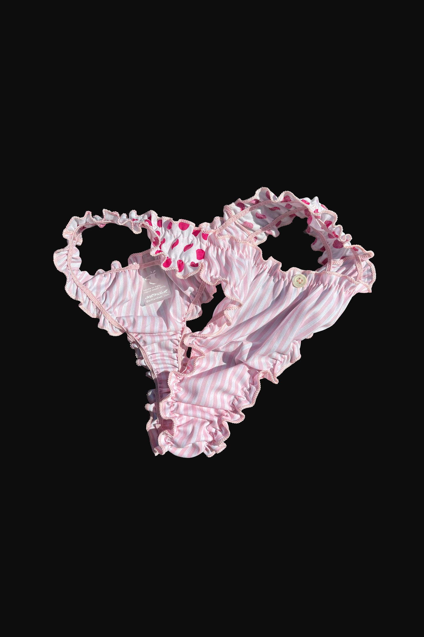 Lei Cotton Frilled Thong