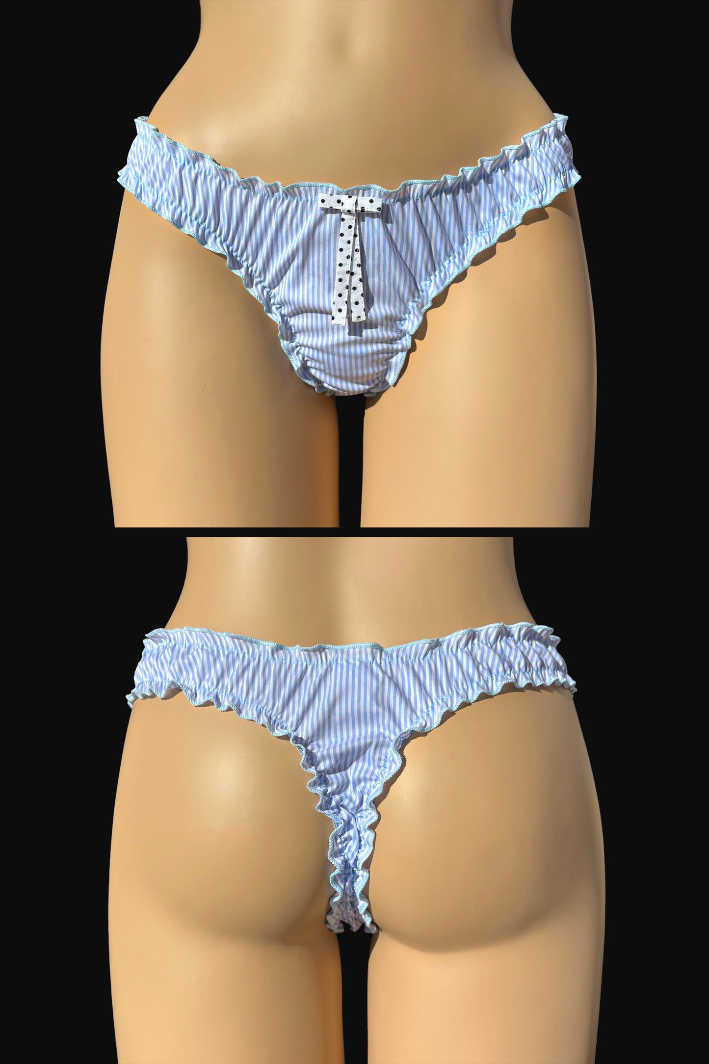 Lui Cotton Frilled Thong