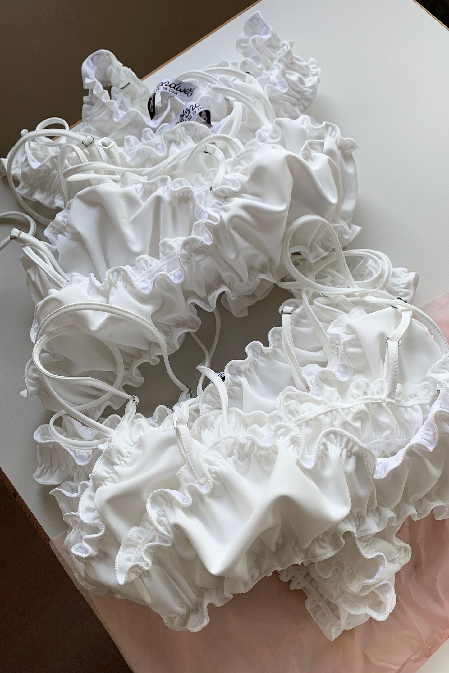 Luna Bianca Frilled Bikini Thong