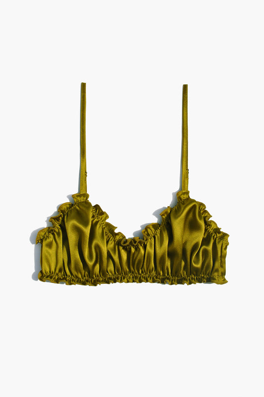 Oliva Silk Frilled Bra